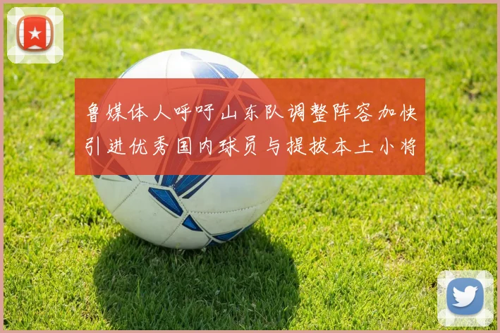 鲁媒体人呼吁山东队调整阵容加快引进优秀国内球员与提拔本土小将